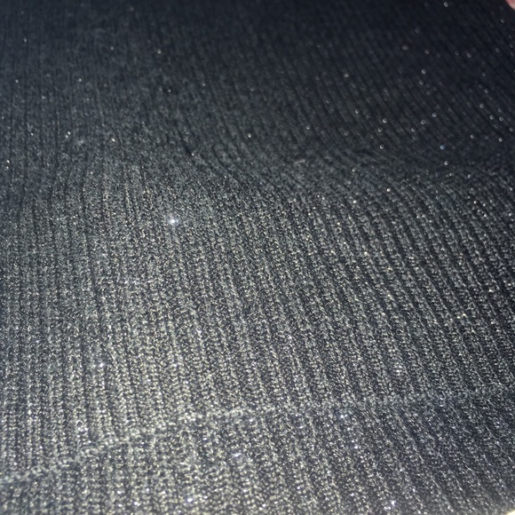 NWOT silk turtleneck black shine - Picture 4 of 7